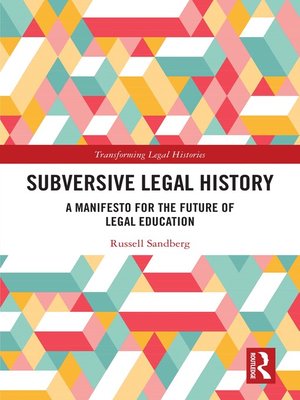 cover image of Subversive Legal History